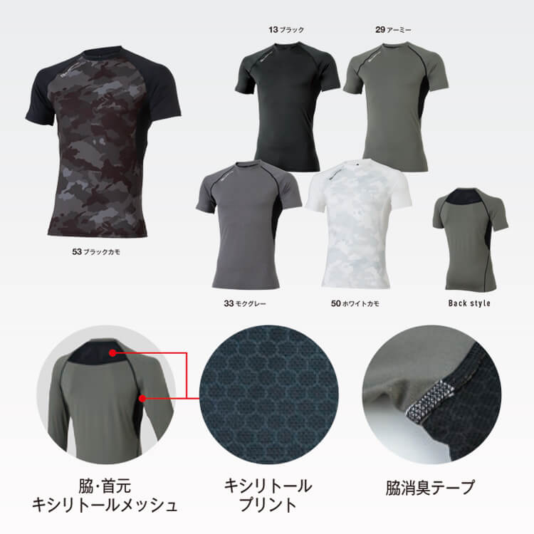 作業着インナーコンプレッション 夏服