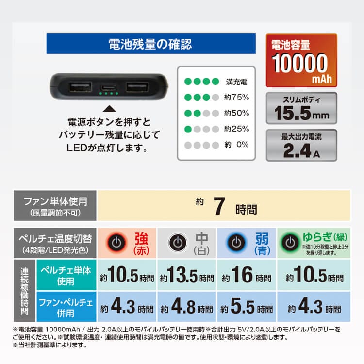 VOLT COOL バッテリー