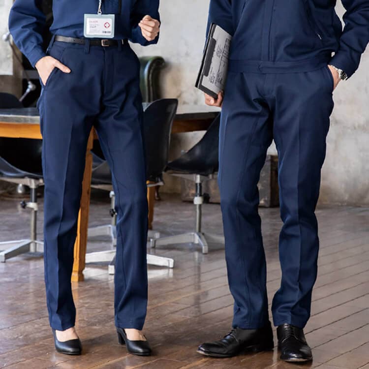 コーコス MB25103 エコ 裏綿 ストレッチ 作業着パンツ 男女兼用 SDGs企業ユニフォーム 作業服ズボン・エコマーク認定