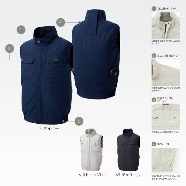 作業ベスト夏用