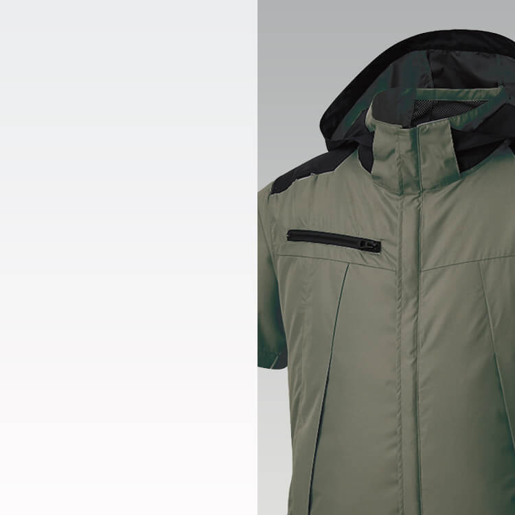 ファン付き半袖ブルゾン