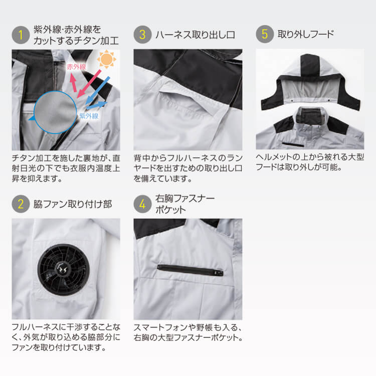 空調服作業服半袖