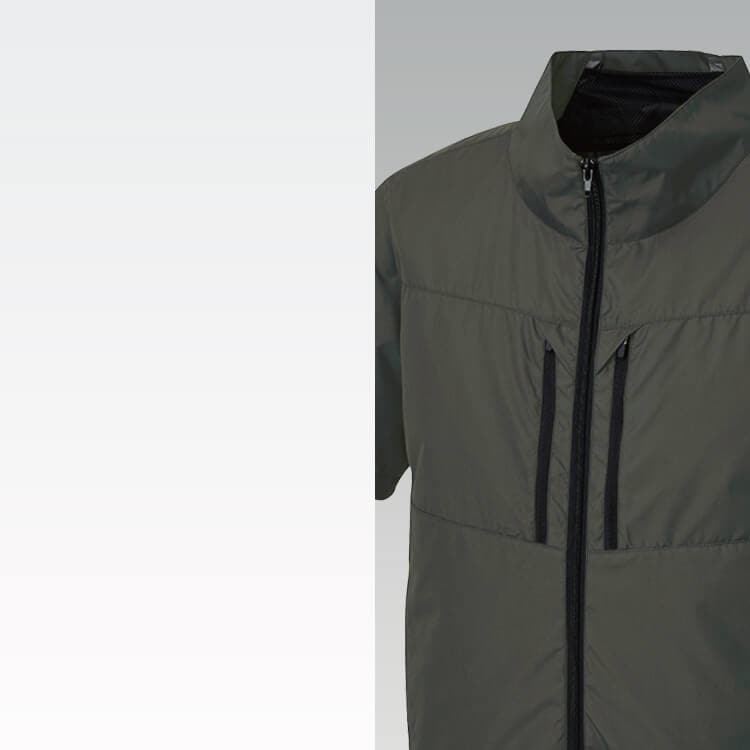 ファン付き作業服背中ファン