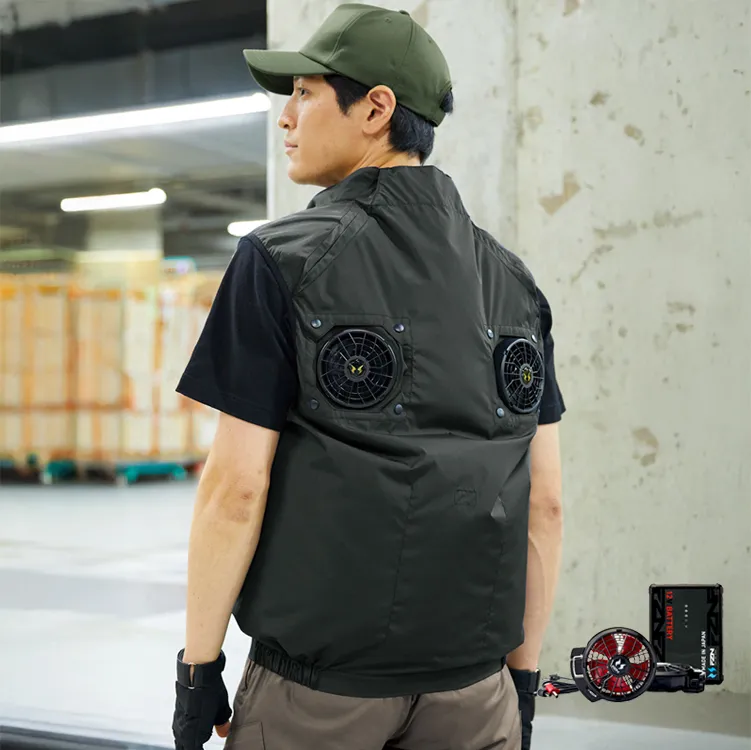 ファン付きベスト｜ハイバックファン・空調風神服フルセット・背中