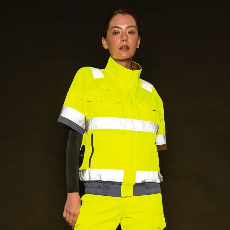 警備員空調服ブルゾン半袖