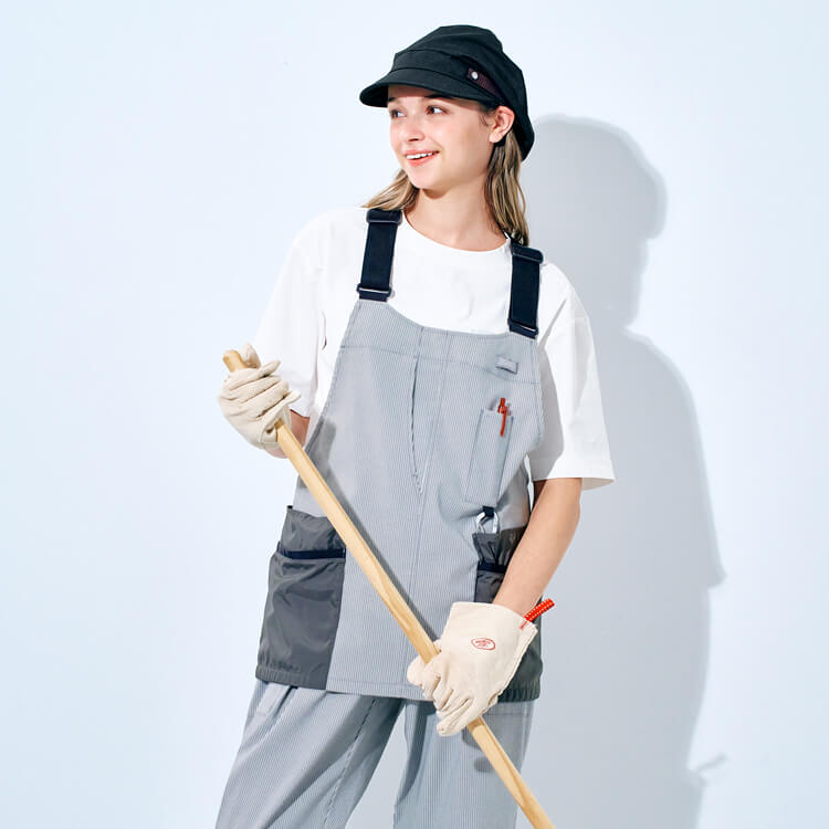 ビルメンテナンス・クリーンスタッフ制服｜多様な収納ポケット付ベスト