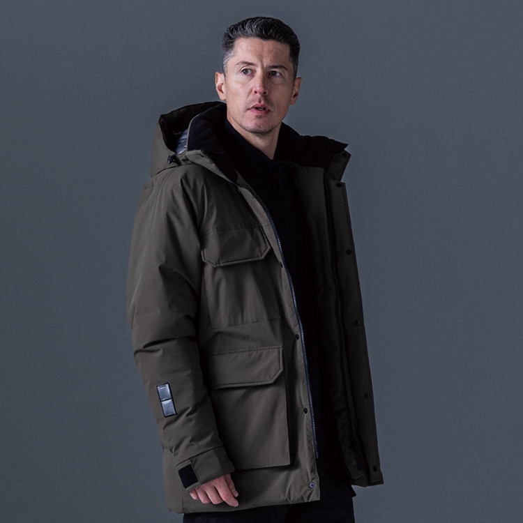 【防寒着コート 男女兼用】ストレッチ「軽量保温素材 ファイバーダウン」S～6L 3色 / 防寒服