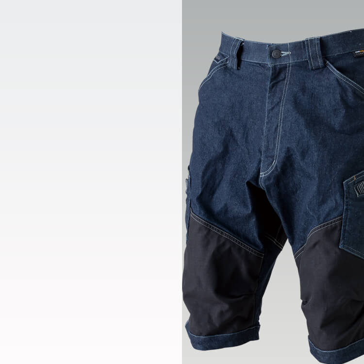 作業服ハーフパンツ