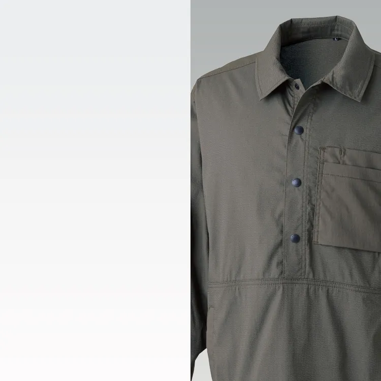 55305はコードレーンの軽さとドライ感を備えた夏向け 作業服シャツ TSデザイン