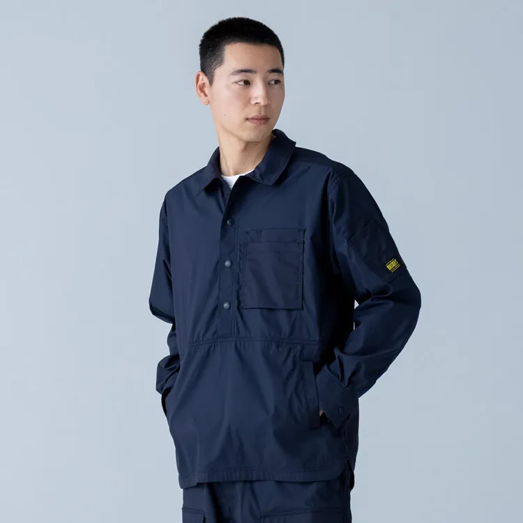 TSデザイン 作業着 長袖 夏服 接触冷感 55305 ニッカーズ 作業シャツ 作業着シャツ eユニフォーム