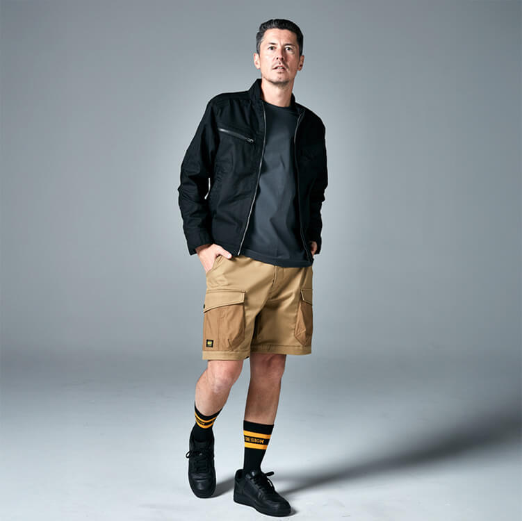 ハーフパンツ作業服夏用