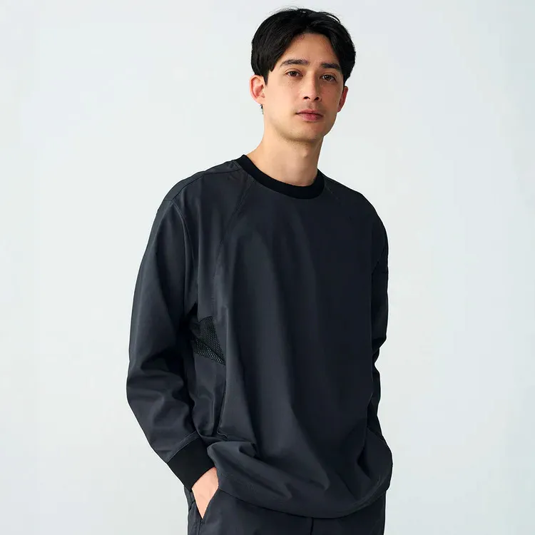 TSデザイン 77051 プルオーバー 高通気エコ素材 長袖Tシャツ 夏用 作業服 保冷剤ポケット付き