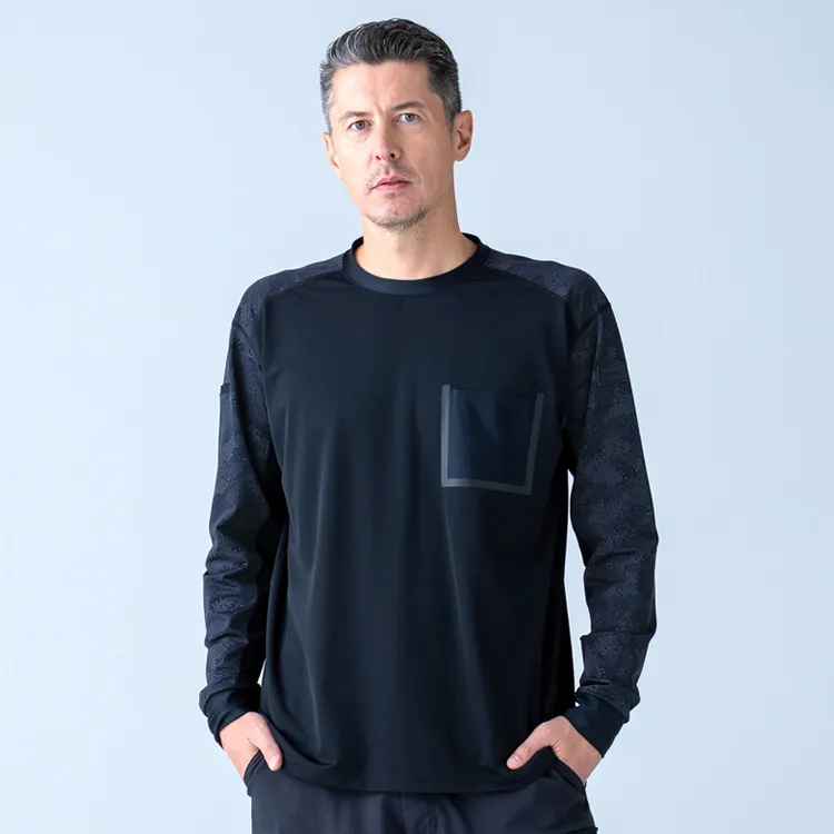 TSデザイン 80150 作業服夏用 長袖Tシャツ 遮熱メガクール加工 空調服の下に着るインナー