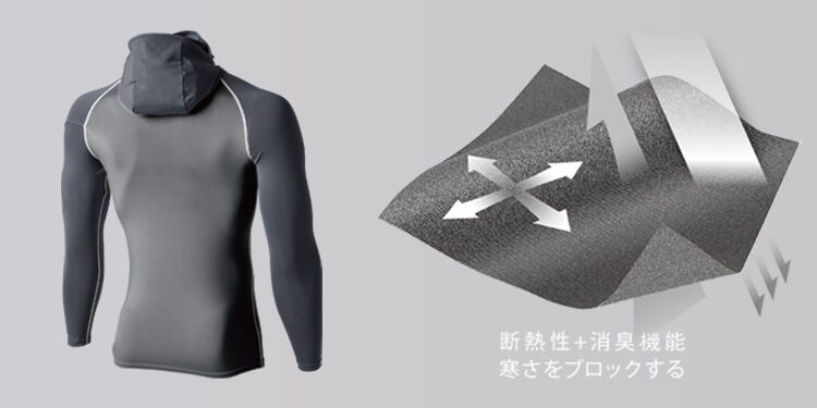 長袖インナー作業服