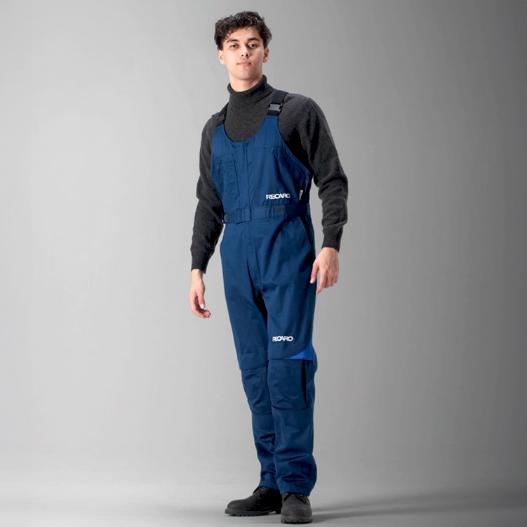 レカロ 作業着「サロペット」の通販－膝パット付き・整備士作業服