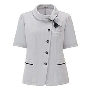 事務服 オーバーブラウス半袖｜上品な夏用制服・ショップ店員や受付に