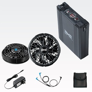 空調服14.4V スターターキット｜SK23021・バッテリー＆ファン・付属
