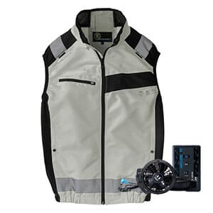 ファン付きベスト｜空調風神服セット・24Vバッテリーファン付き