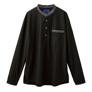 ビルメンテナンス・施設管理用制服｜透けにくい吸汗速乾長袖ポロシャツ