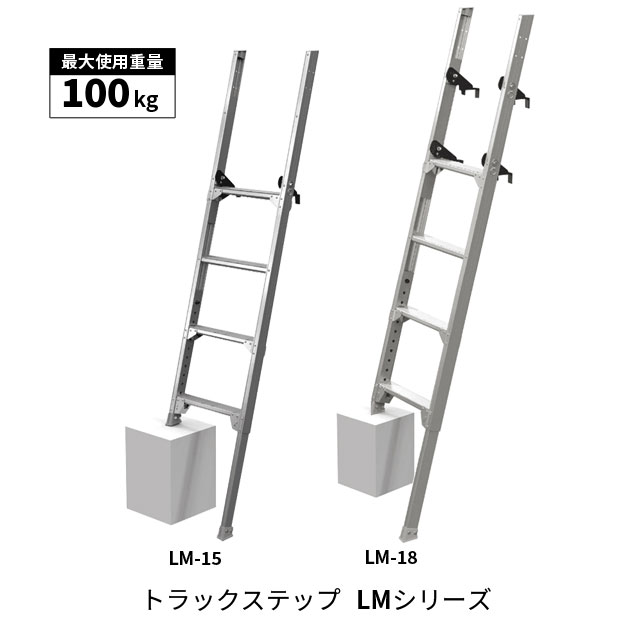 長谷川工業 トラック昇降はしご LMトラックステップ LM-15 / LM-18 全2種