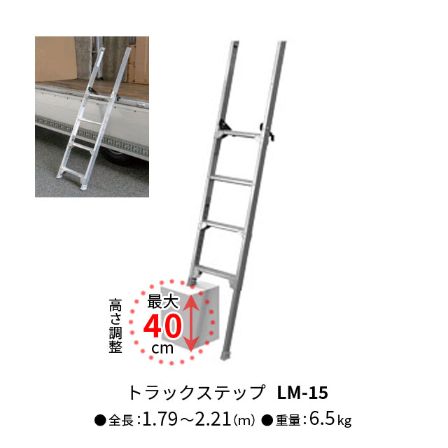 長谷川工業 トラック昇降はしご LMトラックステップ LM-15 / LM-18 全2種