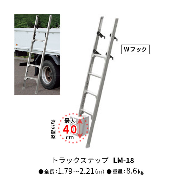 長谷川工業 トラック昇降はしご LMトラックステップ LM-15 / LM-18 全2種