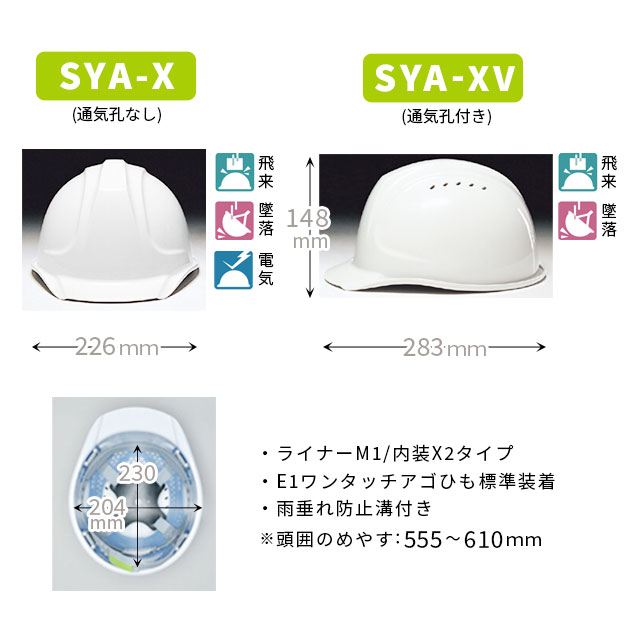 DIC 遮熱ヘルメット SYA-XV型 (通気孔あり) 遮熱ホワイト エアロ