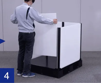 岐阜プラスチック工業 テクセルスリーブボックス（パレット一体型）SF