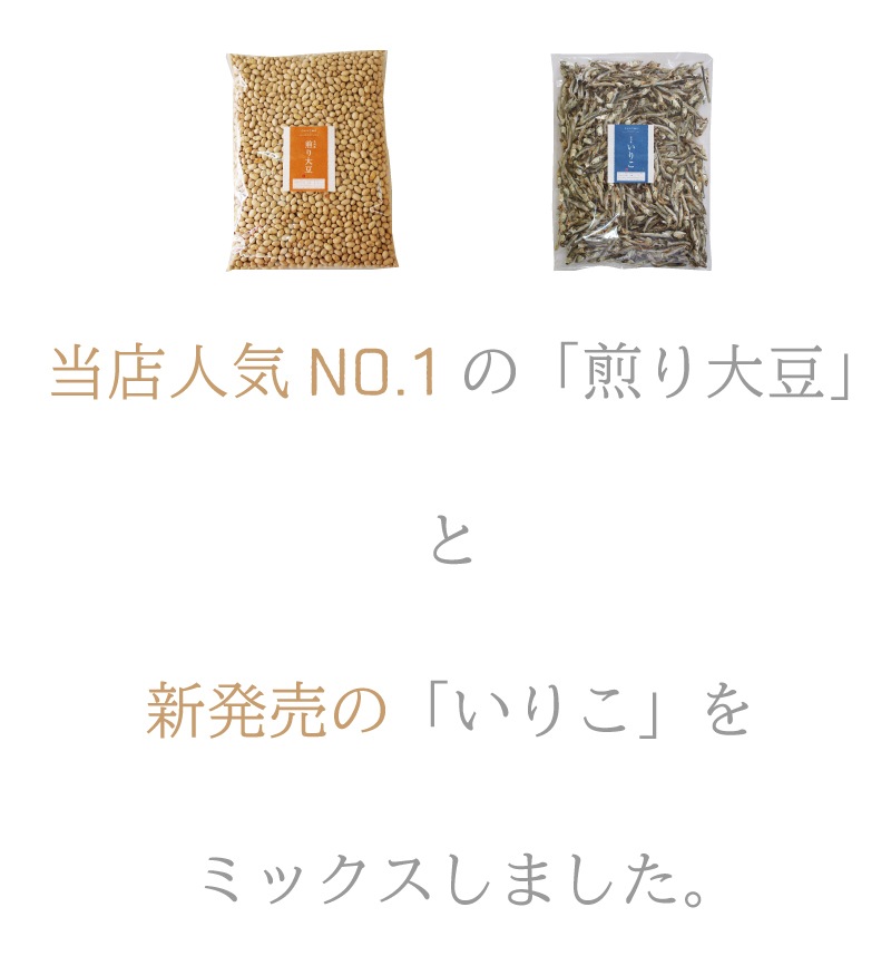 いりことまめ 500g 九州産煎り大豆 天草産いりこ 健康おやつ ヘルシー