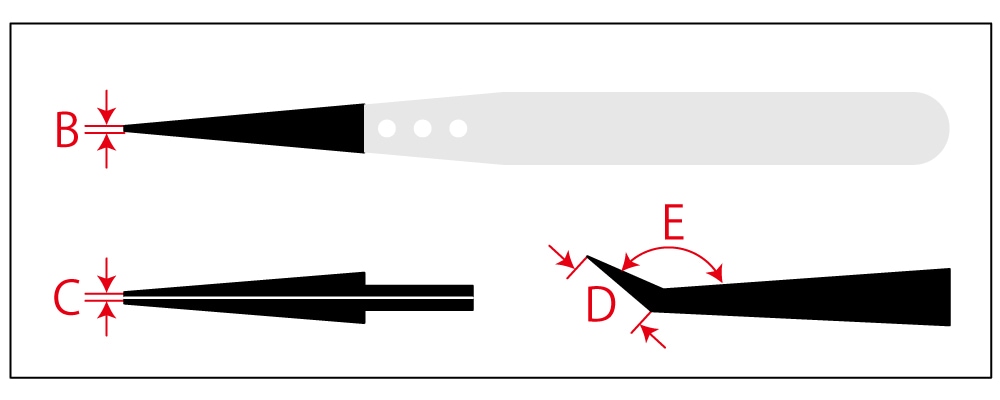 交換用チップ<br>ESD特殊先端CP製<br>IDEAL-TEK 259CPR.SA