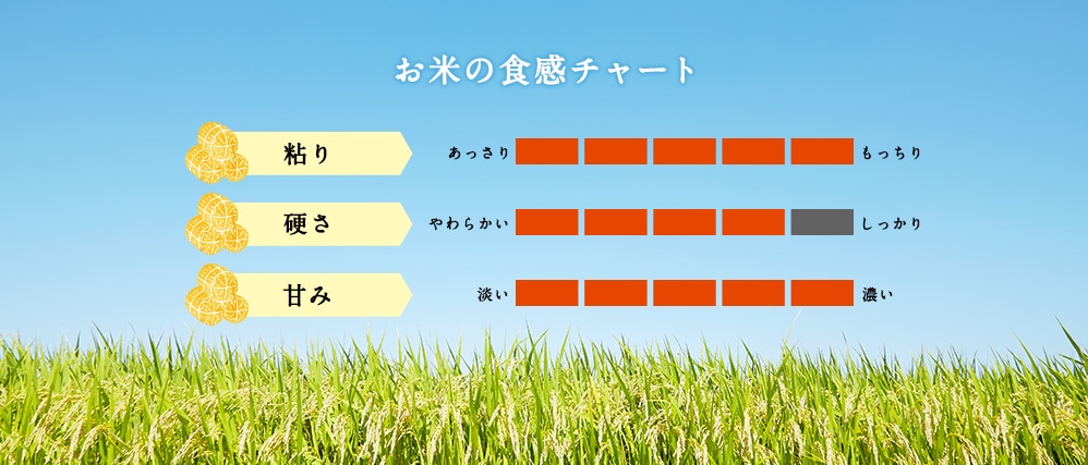 お米の食感チャート
