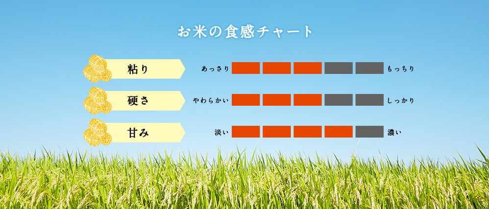 お米の食感チャート