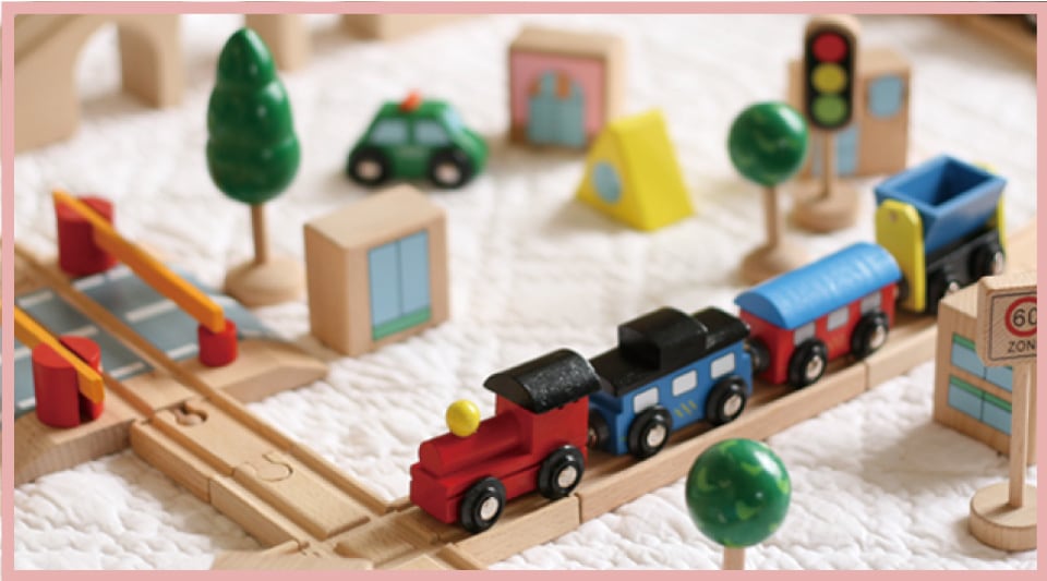 汽車レール | Wooden toys 木製おもちゃのだいわ