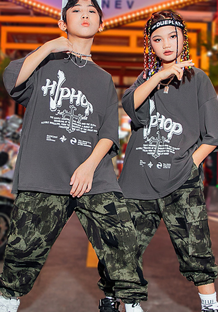 Tシャツ衣装 ダンス衣装 JAZZ HIPHOP K-POP 韓国ダンス服