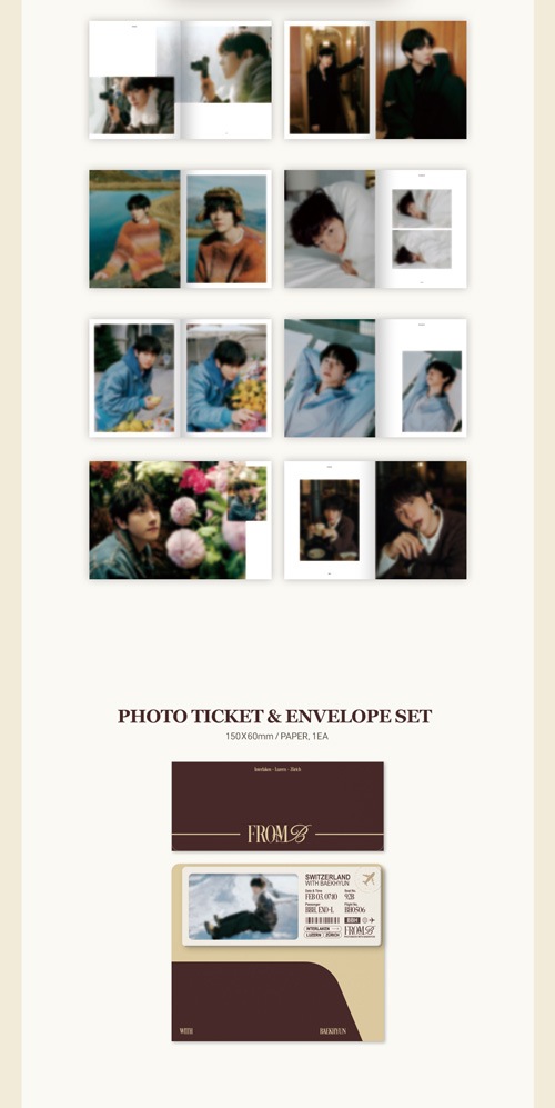 韓国スター写真集 EXOのベクヒョン PHOTOBOOK [FROM B] A Ver. (フォト
