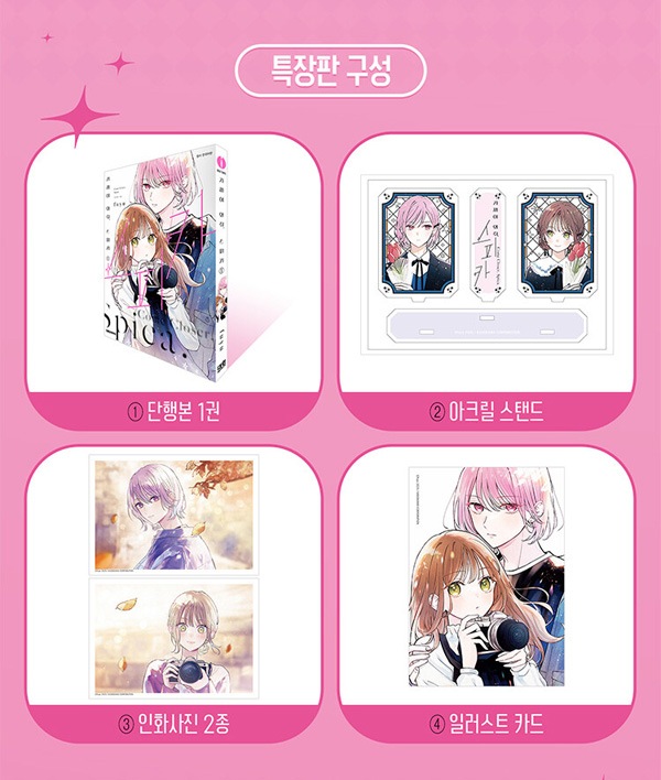 韓国語版) 日本マンガ 近づいて、スピカ 1 特装版 | 韓国版本 （小説