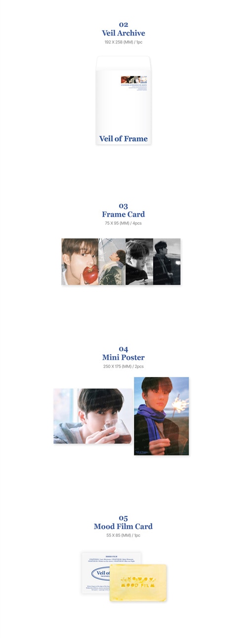 NCTのジョンウ PHOTOBOOK [Veil of Frame] | 韓国版本 （小説、漫画