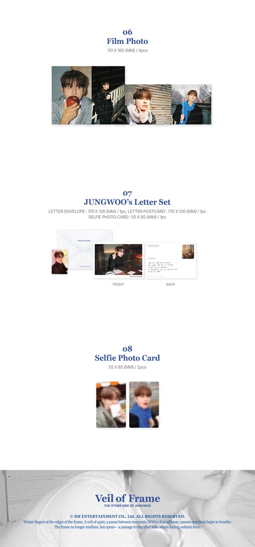 NCTのジョンウ PHOTOBOOK [Veil of Frame] | 韓国版本 （小説、漫画