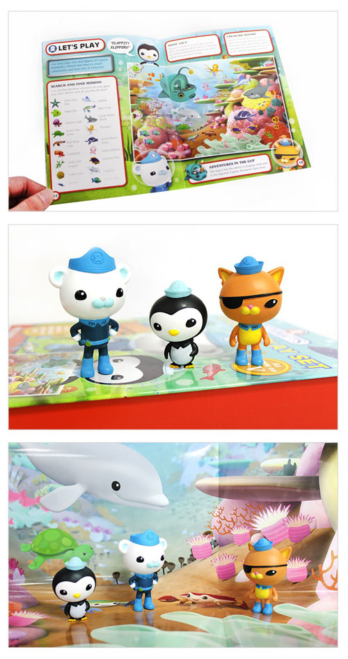 英語版 海外書籍 Octonauts Adventure Play Set すすめ オクトノーツ アドベンチャー プレイセット プレイブック 遊びマット ミニフィギュア3種 本 ドラマ小説 漫画 一般書籍 韓流ショップ