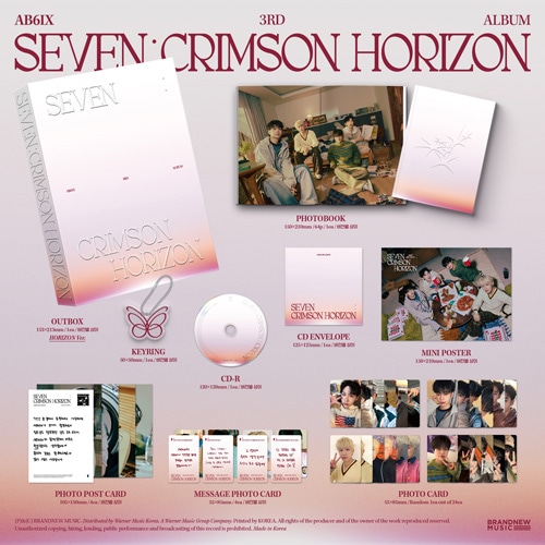 韓国音楽 AB6IX (エービーシックス) - 3集 「SEVEN : CRIMSON HORIZON