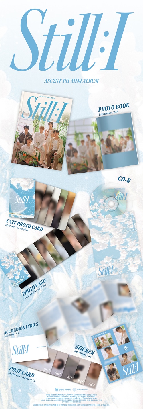 韓国音楽 ASC2NT (アセント) - 1st ミニアルバム 「STILL : I」 | CD