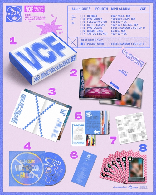 韓国音楽 ALL(H)OURS (オールアワーズ) - 4th ミニアルバム 「VCF