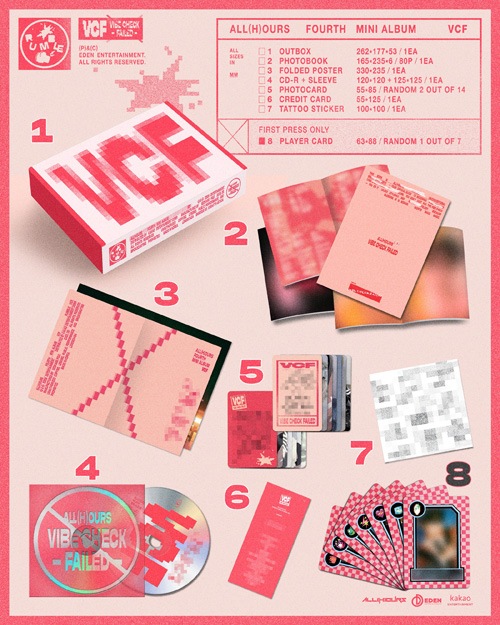 ★非売品◆直筆サインCD◆ALL(H)OURS◆VCF◆国内発送 ALL(H)OURS FOURTH MINI ALBUM [VCF] 販売・オンラインリリース