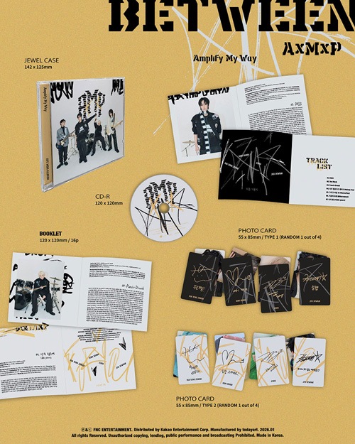 韓国音楽 AxMxP - 1st ミニアルバム 「Amplify My Way」 BETWEEN Ver
