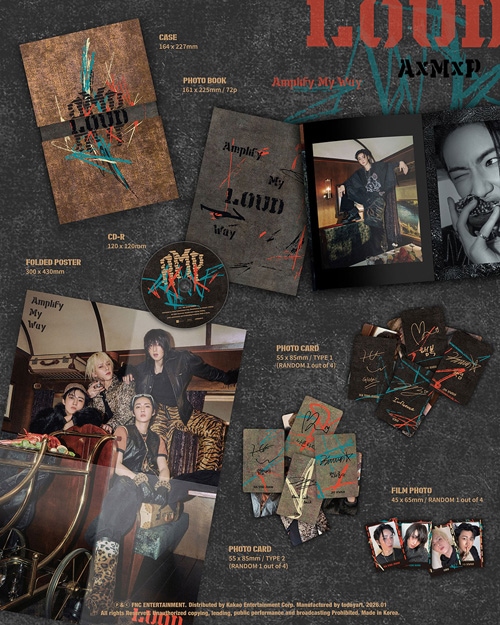 ★非売品◆直筆サインCD◆AxMxP◆1stフルアルバム◆韓国 韓国音楽 AxMxP - 1st ミニアルバム 「Amplify My Way」 LOUD Ver