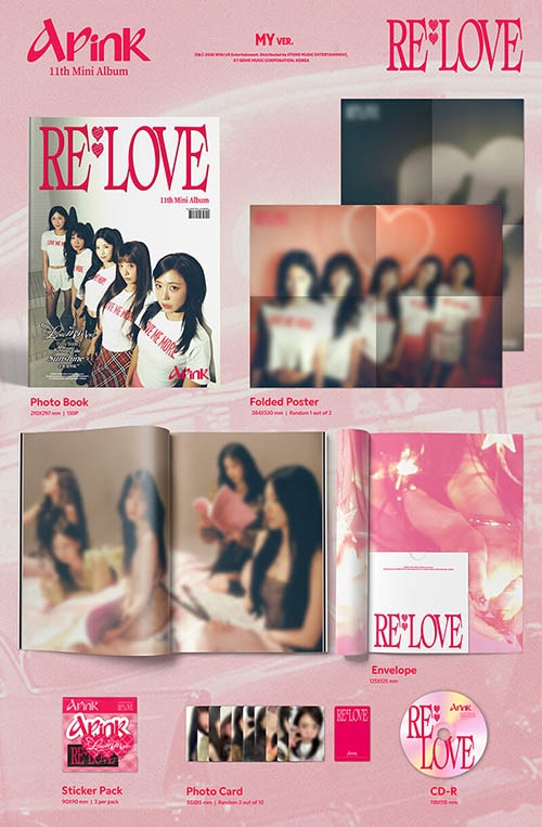 【レア】Apink ミニアルバムセット Apink 韓国11枚目のミニアルバム『RE : LOVE』2026年1月発売！ 先着