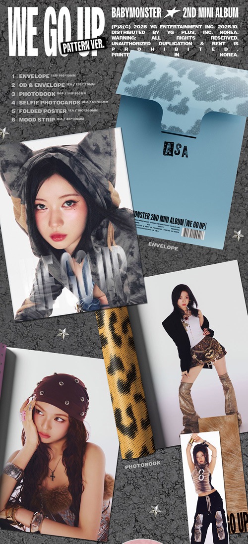 BABYMONSTER 2ND ALBUM 6種類セット BABYMONSTER 2nd MINI ALBUM [WE GO UP]【日本限定特典付輸入盤