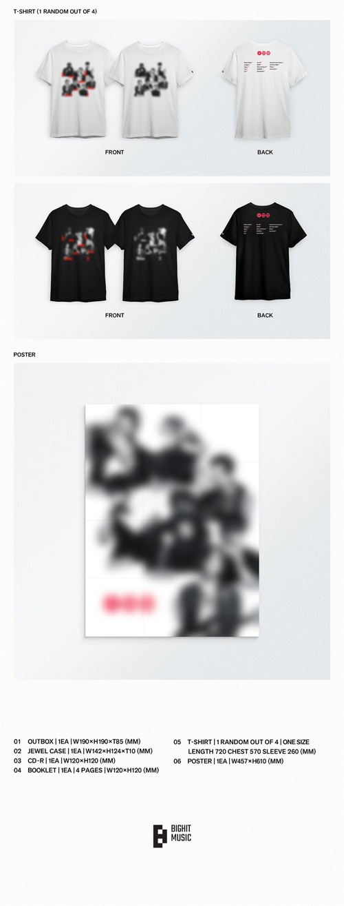 韓国音楽 防弾少年団 (BTS) - 5集 「ARIRANG」 T-shirt CD Box Set