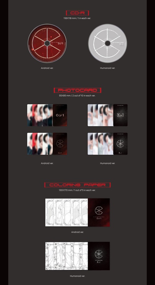 韓国音楽 CIX (シーアイエックス) - 1stシングルアルバム 「0 or 1