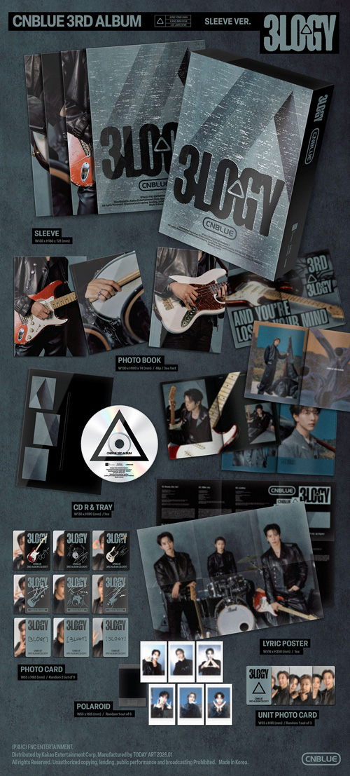 韓国音楽 CNBLUE (シーエヌブルー) - 3集 「3LOGY」 SLEEVE Ver. | CD 